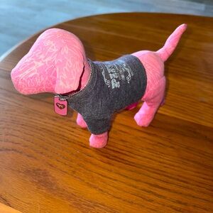 PINK Victoria Secret Mascot Dog Statue - soft plush 86 Tour Love & Rock N Roll